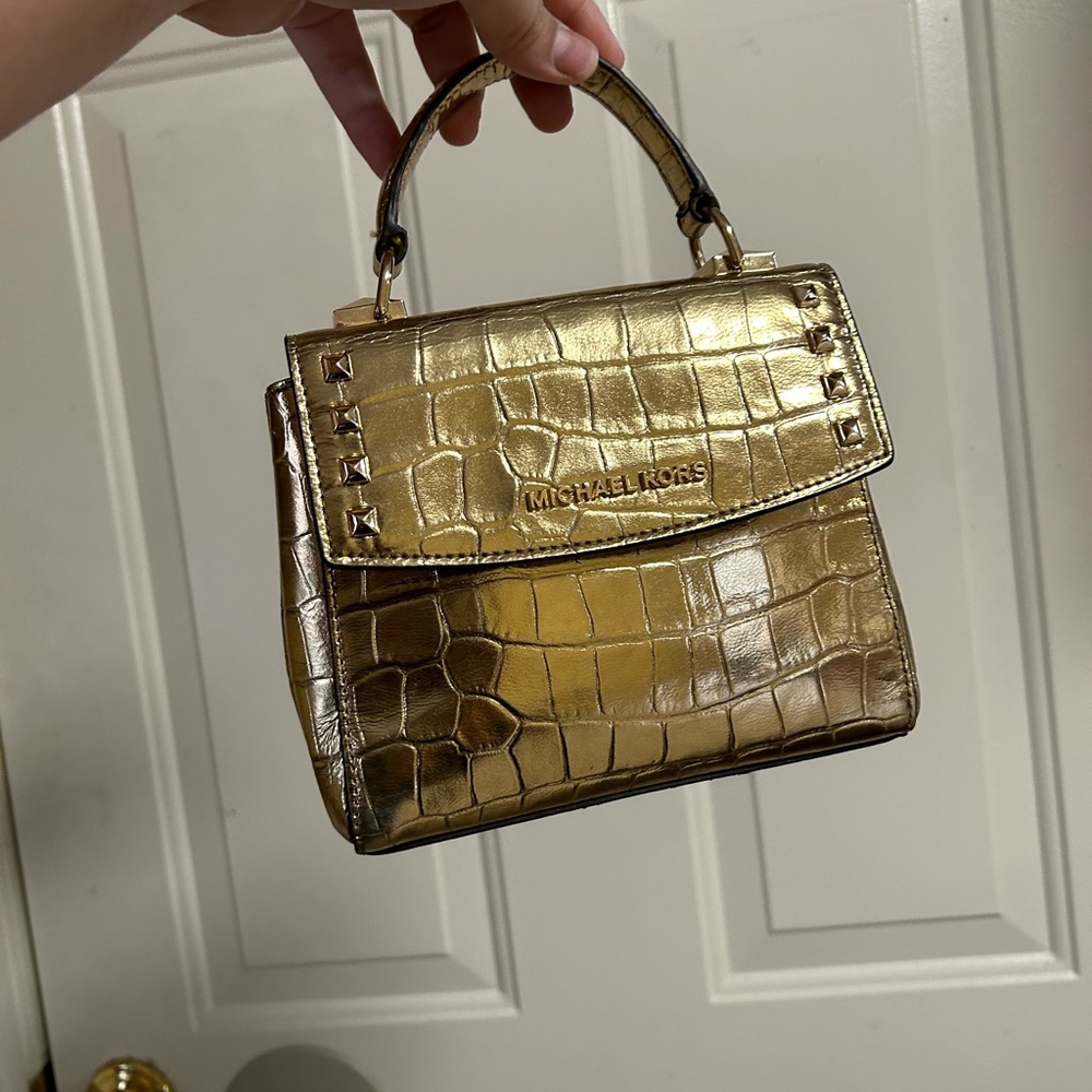 Gold Karla Mini Convertible Michael Kors Bag